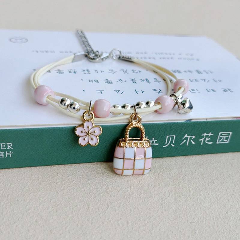 [J & U-T] Vòng tay thỏ hoạt hình đơn giản và dễ thương mới dành cho nữ Học sinh Trẻ em Những người bạn thân nhất Quà tặng Trang sức hoang dã