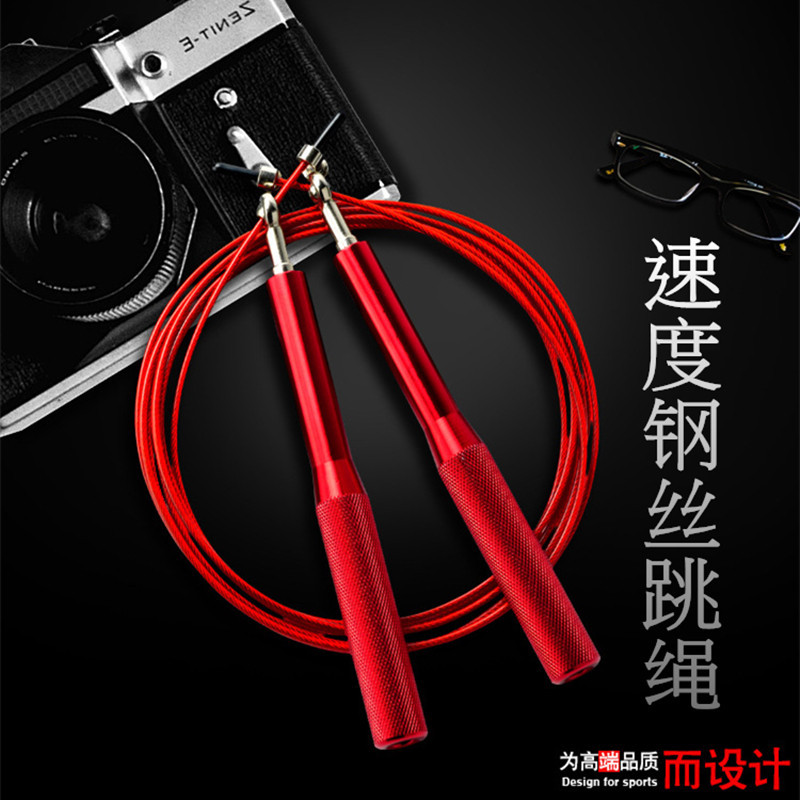 🔥có hàng sẵn🔥Dây nhảy giảm cân tập thể dục đốt mỡ bụng Cạnh Tranh Chuyên Nghiệp Đôi Lắc Ánh Sáng Dây Thép Mỏng Nhảy Dây 2.5 Mm Đua Xe Vòng Bi Đôi Người Lớn Học Sinh Không Nốt Có Thể Điều Chỉnh