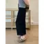 Quần Đen Nữ Drap Nhỏ Viền Ren Thường Ngày Quần Thẳng Size Lớn Béo mm