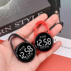 Đồng hồ bỏ túi AMPU, Đồng hồ treo điện tử di động LED, Phong cách bỏ túi sáng tạo Màn hình kỹ thuật số chống nước Đồng hồ bỏ túi dạ quang Trẻ em / Người lớn Phụ kiện thời trang