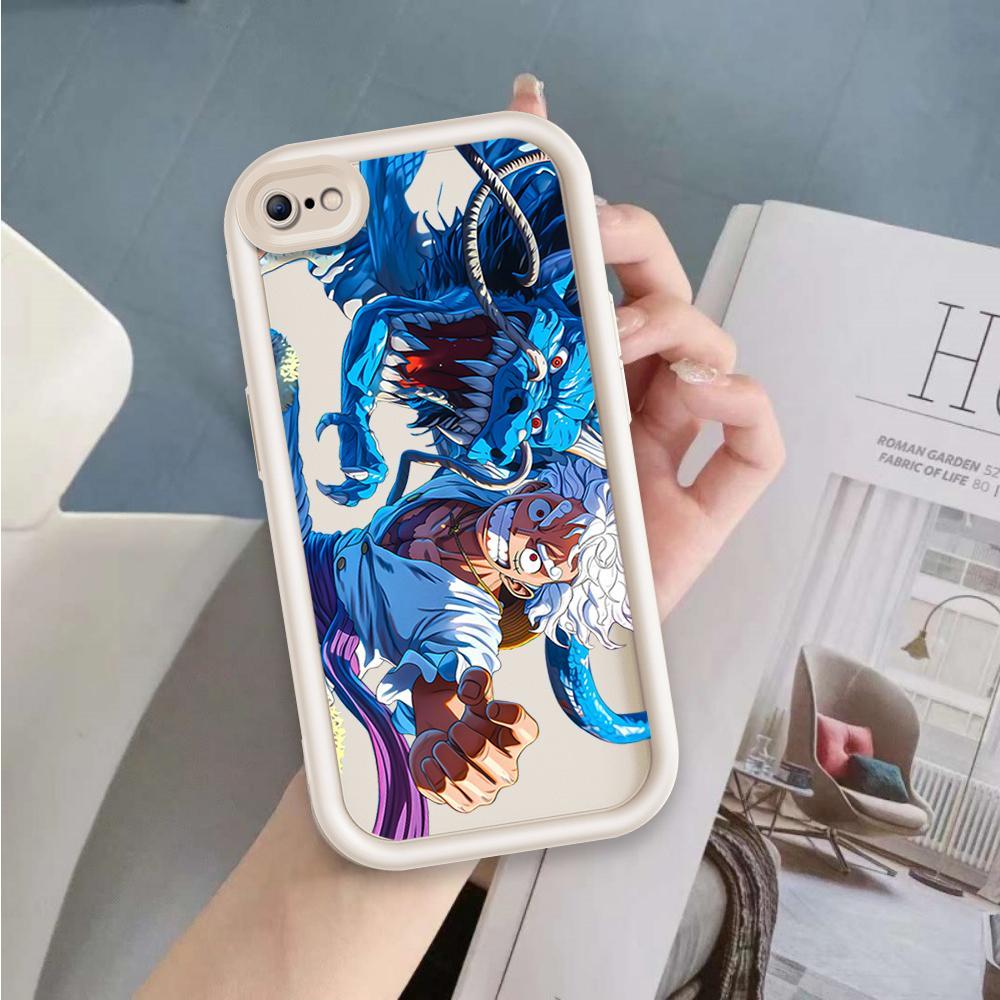 Ốp Cho iPhone 6 6s 7 8 se2020 Plus Hoạt Hình Silicon Phụ Kiện Vỏ Điện Thoại Mềm TPU One Piece Luffy ZARO Sinh Viên Mắt Thiên Thần Chống Sốc Ốp Lưng