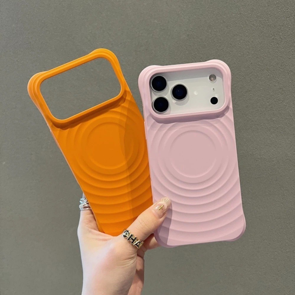Chất Lượng Cao Roland Tím Ripple Liquid Silicone N52 Ống Điện Thoại Kỹ Thuật Số Cho IPhone 17 13 14 15 16 Pro Max Plus Cảm Biến Da