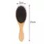 Nhíp Chải Tóc Tay Cầm Gỗ Boar Lông Râu Lược Detangling Thẳng VN