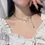 Nhíp Màu Bạc Bướm Choker Mặt Dây Chuyền Nelace Nữ Quà Tặng Nelace Ánh Sáng Sang Trọng Punk Hình Học Ngọt Ngào Mát Xương Đòn Ne Trang Sức Dự Tiệc Quà Tặng VN