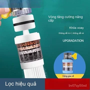 Bộ lọc vòi nước dùng cho nhà bếp, vòi sen chống bắn nước cho nước máy gia đình, máy lọc nước đa năng và thiết bị lọc nướ