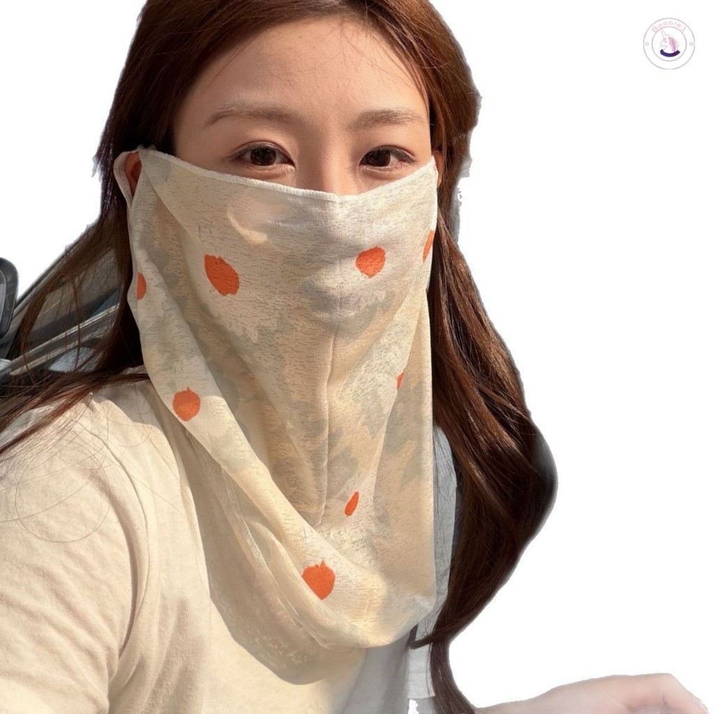 Mặt nạ che cổ hoa - Chống nắng nửa mặt UV Guard Phong cách Hàn Quốc