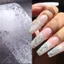 FAVORITEGOODS Ren Chuyển Móng Tay Đề Can, Ren Hồng Xanh Trắng Móng Tay Lá, Giấy Chuyển Hoa DIY Làm Móng Tay
