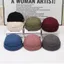 Mũ Docker không vành SMILE, Mũ beanie chữ thường ngày, Mũ beanie màu trơn Hip Hop có thể điều chỉnh thời trang Mũ beanie dưa hấu ngoài trời