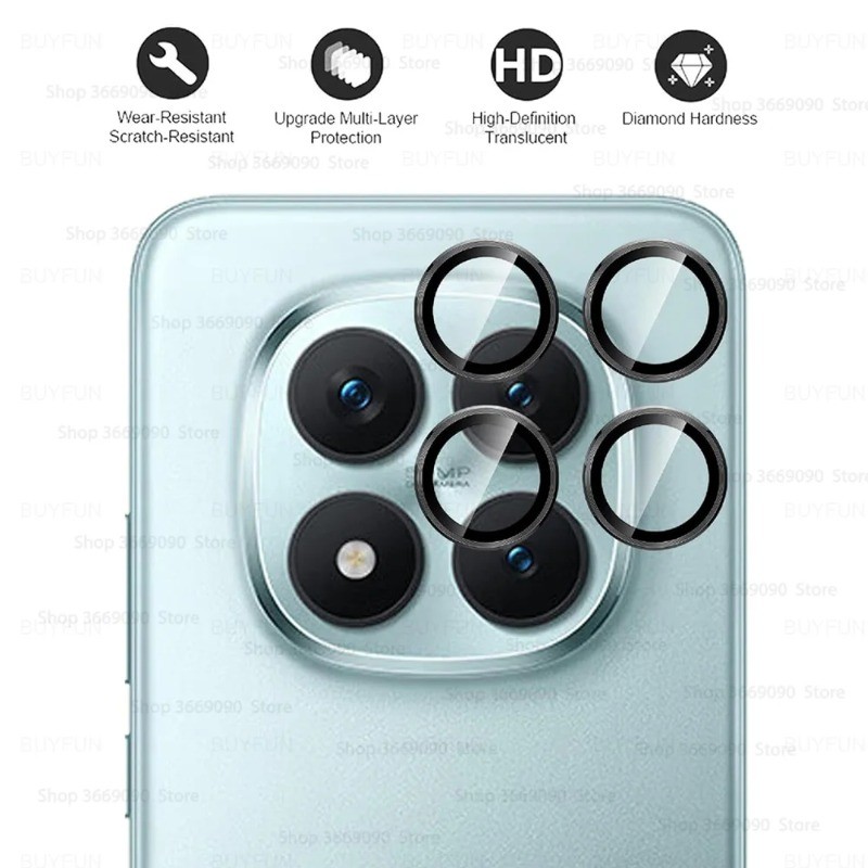 Dành Cho Redmi Note 15 Pro Plus 15R 15C 4G 5G 9D Hợp Kim Nhôm Bảo Vệ Ống Kính Máy Ảnh Vòng Bao Phim Cho Redmi Note 15 15Pro 15Pro + 5G 4G Mặt Sau Ống Kính Cường Lực Bảo Vệ