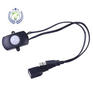 XDUA Hồng Ngoại Cảm Biến Cơ Thể Con Người Thời Gian Có Thể Điều Chỉnh Điện Áp Rộng 5-24V Tủ Quần Áo Đèn LED Dải Cảm Biến Hồng Ngoại Công Tắc