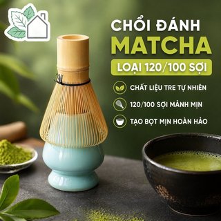 Matcha Whist Tre Chaser Handmade Trà Trộn Frother Phong Cách Nhật Bản Trà Lễ Dụng Cụ Nhà Bếp