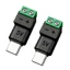 BTM 2 Cái 5V3A Loại C Sang 2 Pin Vít Đầu Nối Chuyển Đổi Cho Giải Pháp Sạc Dây Dễ Dàng Mà Không Cần Hàn Iro