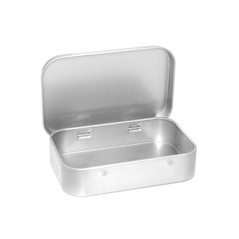 AN.MART Hộp thiếc mini nắp trượt kim loại, bảo quản trang sức, thuốc, mỹ phẩm, di động, tổ chức