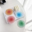 PYCOU Coaster, Tấm lót cốc Acrylic tròn, Tấm lót cốc chống trượt màu Gradient Trang trí máy tính để bàn