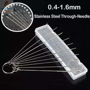 GILL 10 Cái / hộp Bộ Bàn Chải Kim Thép Không Gỉ, Dụng Cụ Vệ Sinh Vòi Hoa Sen Bằng Thép Không Gỉ Qua-Needle, Cắt Hàn 0.4-1.6mm Công Cụ Sửa Chữa Hàn nạo vét