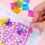 MỚI 1 Bộ Quà Tặng Sinh Nhật Cho Trẻ Em Bé Gái Trẻ Em Vải Poking Nghệ Thuật DIY Xếp Hình Đâm thủng Bộ Tranh Thủ Công Đồ Chơi Công Chúa Poke Board Stiers SKY