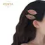 PNPIA- 5 Chiếc Thanh Lịch Gradient Giả Lá Kẹp Tóc Thực Tế Thêu Lá Kẹp Tóc Thời Trang Phụ Kiện Tóc Cho Nữ Bé Gái