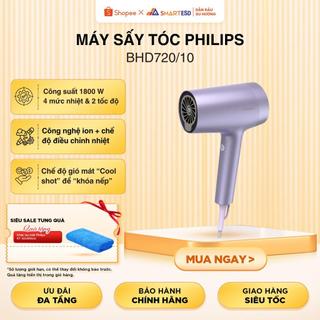 Máy sấy tóc Philips BHD720/10, sấy tóc nhanh khô, ion khoáng, ion nước, bảo hành chính hãng 24 tháng