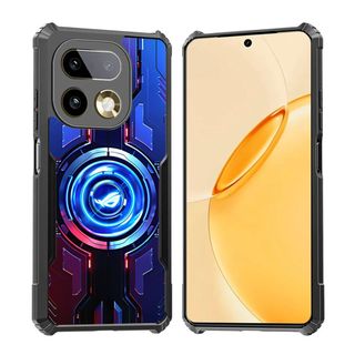 Ốp Điện Thoại Acrylic Cho OPPO Realme 16 Pro Plus Realme 16 16T 15T 15 Pro 5G Với Họa Tiết Sang Trọng Khung Đen Siêu Mỏng Cứng Chống Trầy Xước Bảo Vệ A07-08
