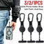Móc khóa khóa kéo dễ dàng - Dây đeo chống mất điện thoại ngoài trời - Huy hiệu ID Reel Carabiner - để đi bộ đường dài, đi xe đạp - Dây buộc điện thoại chống trộm có thể thu vào / Giao hàng miễn phí