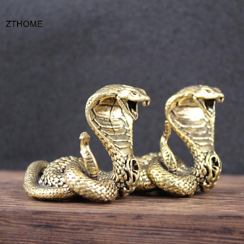 ZTHOME 3 Phong Cách Vintage Đồng Mini Rắn Cổ Đồng Trang Trí Tượng Để Bàn, Trang Trí Trà, Thú Cưng, Trang Trí Nhà HOT