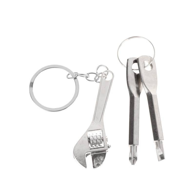 CMinYP 3 Cái / bộ Mini Cross + Tua Vít Phẳng + Cờ Lê Bộ Di Động Cờ Lê Mini Đa Năng Móc Khóa Cho Xe Đạp Công Cụ Sửa Chữa Xe Máy Glory