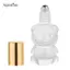 AqToCna 8ML Gấu Nhỏ Thủy Tinh Con Lăn Chai Nước Hoa Du Lịch Có Thể Đổ Lại Con Lăn Bóng Lọ Mỹ Phẩm Hộp Đựng AqToCna
