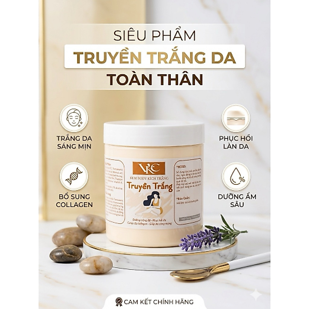 KEM BODY TRẮNG DA CAO CẤP SIÊU TRẮNG DA NÂNG TÔNG DA hủ 500g