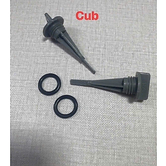 Ti thăm nhớt Cub | Que Thăm Dầu Máy Cub – Có Gioăng Cao Su, Đo Chuẩn