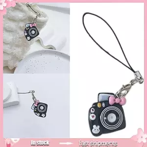 YOI Đáng Yêu Nhựa Camera Chìa Khóa Tổ Chức Điện Thoại Nhẹ Dây Xích Túi Trang Trí