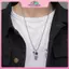 MYPANDA 1 Cặp Từ Tính Cặp Đôi Thép Không Gỉ Nelace Phi Hành Gia Mặt Dây Chuyền Nelace Hoạt Hình Ngôi Sao Không Gian Phi Hành Gia Nelace Trang Sức Dành Cho Người Phụ Nữ.