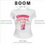BOOM Áo Baby Tee Nữ Cotton Ôm Body-Áo Thun Ngắn Tay Y2K In Hình PhongCách Mùa Hè, Cổ Tròn Hàng Đầucách hàn quốc phong099