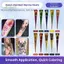 CATMALLER88 Kem xăm Henna, Bán vĩnh viễn Màu nâu đen Henna Paste Cone, Kem xăm Henna Dễ sử dụng Kem henna màu nâu tạm thời Hình xăm tạm thời