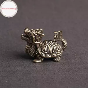 Hodou Trung Quốc Thủ Công Trang Sức Rồng Rùa Rắn Thu Nhỏ Tượng Cổ Đồng Cổ Quái Vật Động Vật Tượng Trang Trí VN
