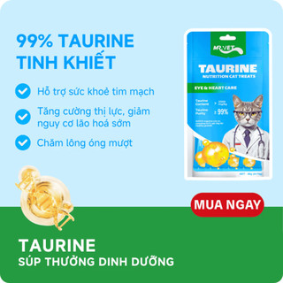 Súp Thưởng Cho Mèo MRVET Bổ Sung Omega 3, Prebiotics, Taurine Hỗ Trợ Tiêu Hóa Và Sức Khỏe Tim Mạch