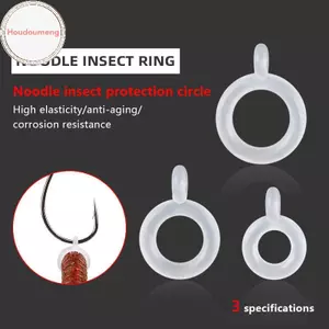 Houdou 20 Chiếc Viên Trắng Mồi Mồi Băng Đàn Hồi Trong Suốt Chất Lượng Cao Cho Cá Chép Câu Cá Thô Câu Chuyện Ban Nhạc Bánh Răng Phụ Kiện VN