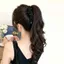 SAIA Tóc Giả Đuôi Ngựa, Sóng Sâu Sóng Sóng Mạnh Uốn Chuối Tóc Giả, Thêm Độ Dày Chấm Bi Xoăn Đuôi Ngựa Tổng Hợp Tóc Giả Sử Dụng Hàng Ngày