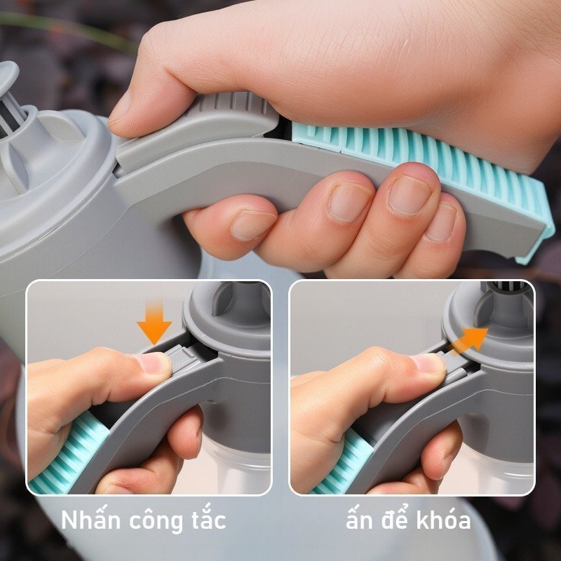 bình xịt tưới cây phun áp lực đầu xoay linh hoạt nhựa pp tưới lan sân vườn ban công 3 lít