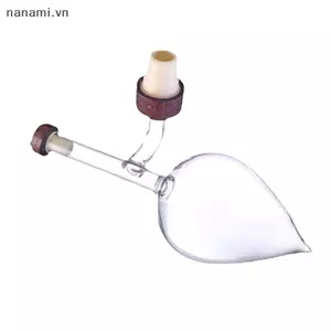 Máy sục khí thủy tinh Hình quả đào Chai màu đỏ Rót Qui Decanter Vòi đựng thiết bị ngủ trưa chuyên nghiệp [VN]