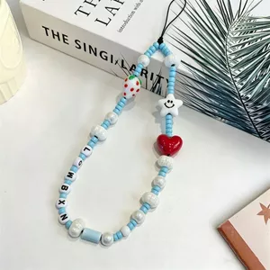 Dâu Cười Trái Tim Tình Yêu Điện Thoại Di Động Treo Dây Xích Phong Cách Cổ Tay Dây Xích ccd Camera Móc Khóa Mặt Dây Chuyền