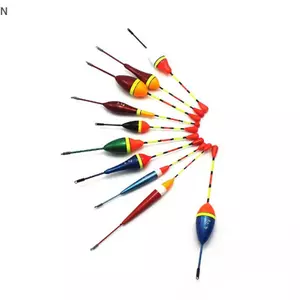 NS 1 / 10 Chiếc Phao Câu Cá Bộ Phao Bobber Câu Cá Sti Phao Biến Động Phối Kích Thước Phao Màu Cho Phụ Kiện Câu Cá NS
