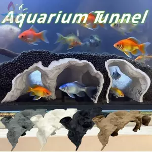 GILL Bể Cá Hang Động Dưới Lòng Đất, An Toàn Còn Lại Sỏi Hầm Hang, In Hình Ngộ nghĩnh Cho Ăn Nhà Nuôi Cá Trang Trí
