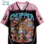 Retro One Piece Series 3D In Hình Hoạt Hình Jersey Áo Thun Nữ Tay Ngắn Nam Nữ Áo Thường Ngày