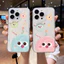 Hoạt Hình Dễ Thương Little Monster Shell Cho Samsung Galaxy S20 S21 S22 S23 Ulta Plus S23 FE Vỏ Động Vật Trong Suốt Mềm Mại Trong Suốt Bảo Vệ Camera Silicon TPU Họa Tiết Chống Sốc