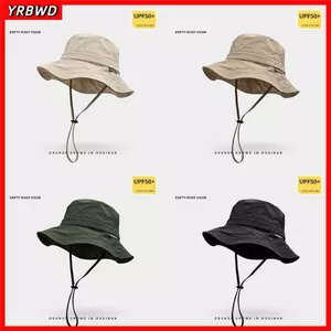 Mũ xô YRBWD, Mũ câu cá hợp thời trang có thể điều chỉnh, Quà tặng mũ đi biển chống nắng chống tia cực tím chống nước thời trang