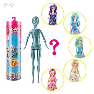 Jfory Màu Sắc Tiết Lộ Búp Bê Tuổi 3 + Nước Tiết Lộ Búp Bê Nhìn Với Tóc Giả Váy Giày Bọt Biển Cho Lễ Hội Giáng Sinh Ngày Lễ Năm Mới Quà