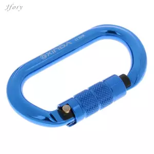 Jfory Oval5KN Nhôm Leo Núi Đi Bộ Đường Dài Carabiner CE Được Phê Duyệt Nhẹ Mạnh Mẽ