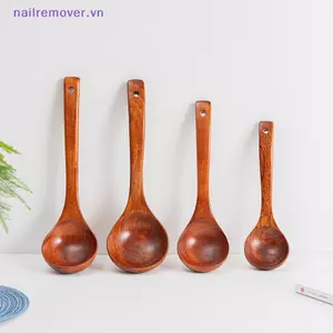 Thìa Xẻng Bằng Gỗ Không Dính Thìa Cơm Dài Nhà Bếp Dụng Cụ Nấu Ăn Tay Khuấy Chiên Bộ Dụng Cụ Nồi Nồi Mini MỚI
