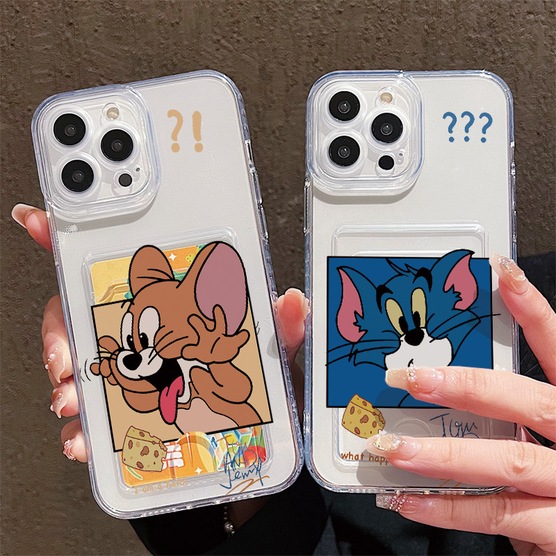 Ốp Lưng Có Đựng Thẻ Cho Samsung Galaxy A57 A02 A03 A04 A03S A05 A05S A06 A07 A17 A12 13 A14 A15 A16 A20 A22 A34 A54 A31A32 A35 A33 A50 A51 A52 A55 A56 A70 Mèo Màu Xanh Ngộ nghĩnh