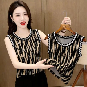 Áo vest nữ phong cách mới VN, sành điệu thời trang, phù hợp và thích hợp để mặc ngoài trời, Áo vest không tay thanh lịch vừa vặn.